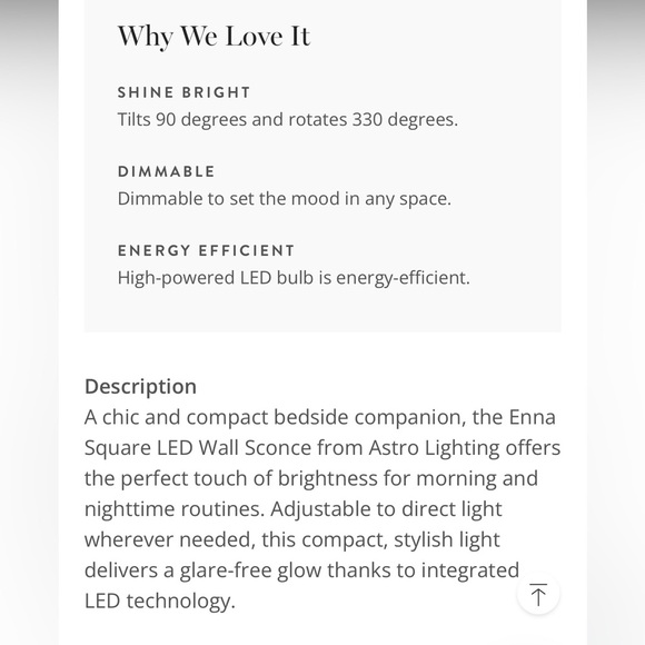 Astro Lighting Enna Square Switched LED Wall Scone MattNickel New In Box 1058046 - Picture 3 of 13